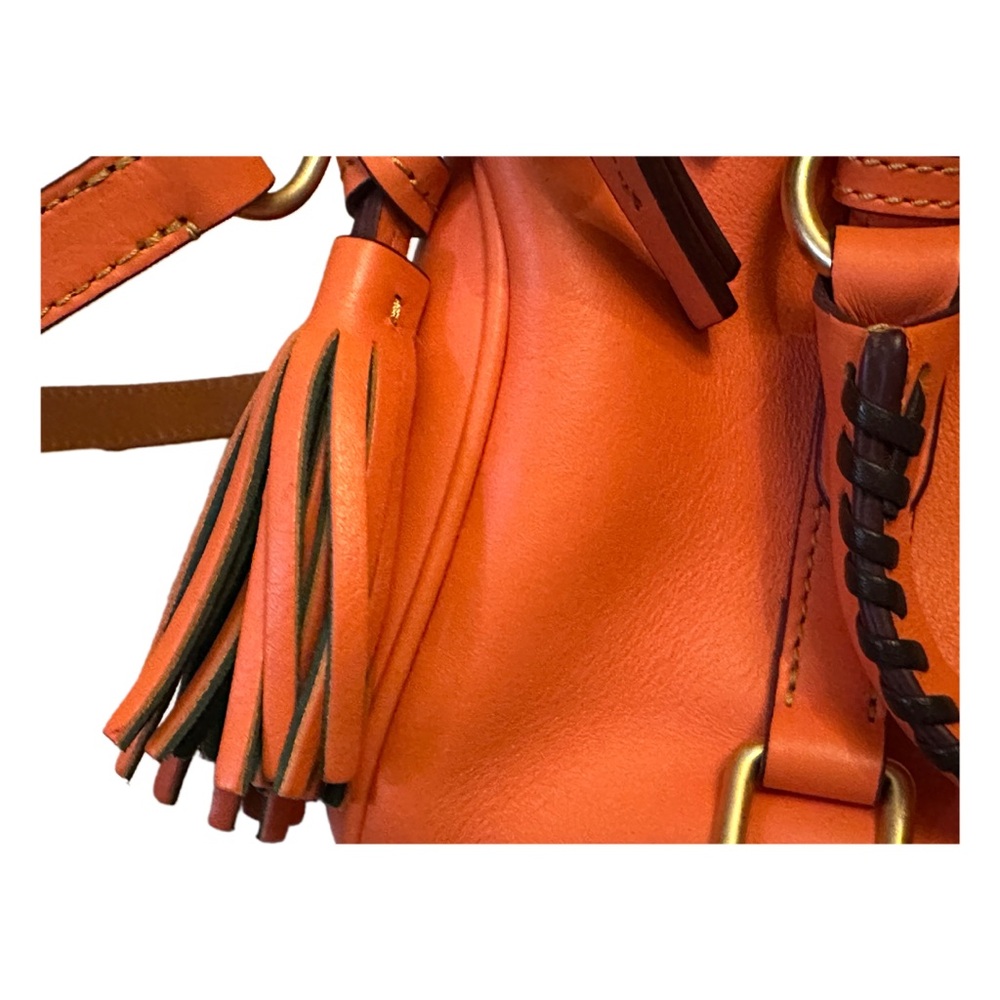 Dooney & Bourke Florentine Leather Satchel Pumpkin Spice - Picture 8 of 16